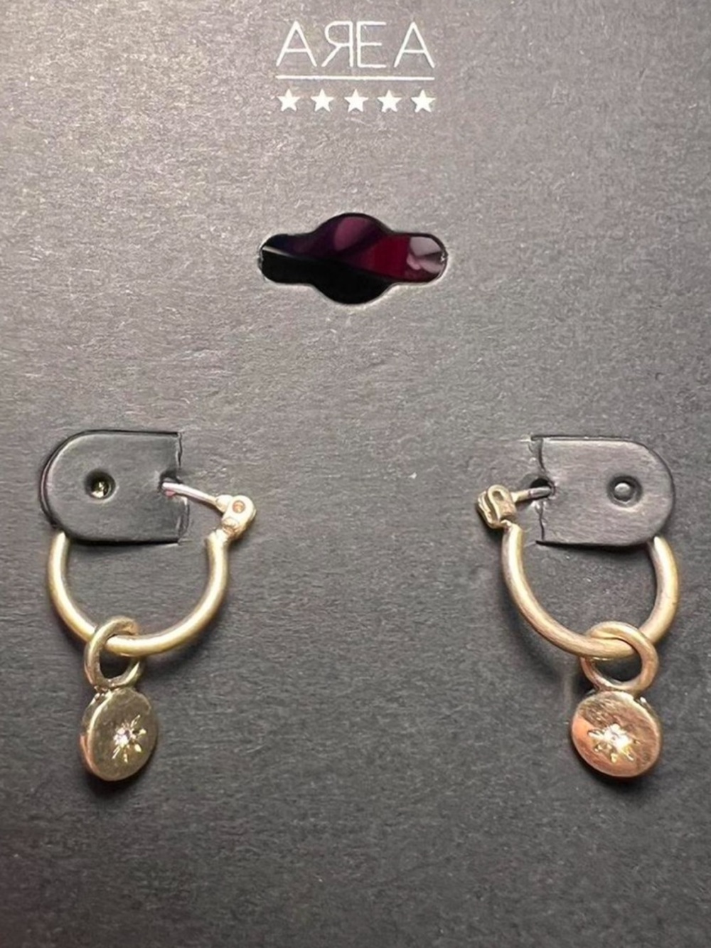 Gold hoop earrings